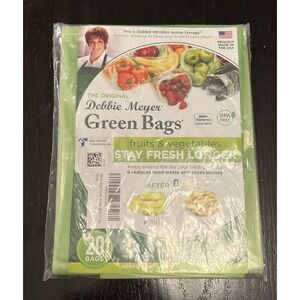 Green Bags 20Pack (8M, 8L, 4XL) Keeps Fruits Vegetables and Cut Flowers Reusable